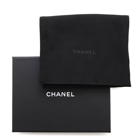 CHANEL Authentic Black Caviar Leather Logo Wallet - Picture 9 of 9